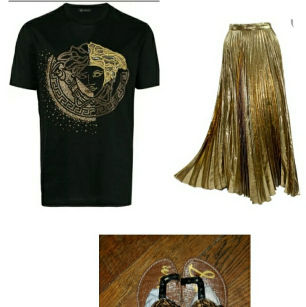 beads/sequin sandals (flat)